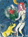 desnudo en brazos contemporáneo Marc Chagall